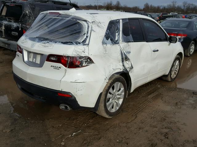 5J8TB2H58CA000301 - 2012 ACURA RDX TECHNO WHITE photo 4