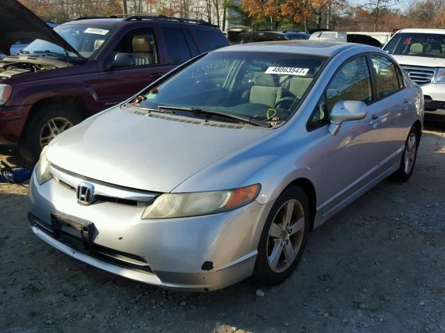 2HGFA16866H525631 - 2006 HONDA CIVIC EX SILVER photo 2