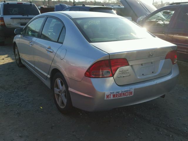 2HGFA16866H525631 - 2006 HONDA CIVIC EX SILVER photo 3