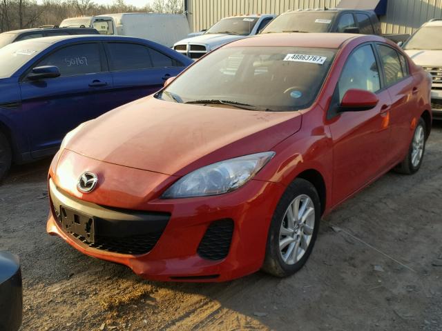 JM1BL1V78D1776632 - 2013 MAZDA 3 I წითელი ფოტო 2