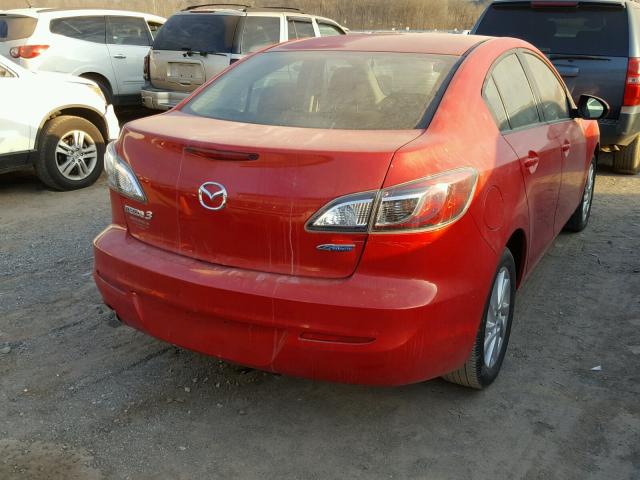 JM1BL1V78D1776632 - 2013 MAZDA 3 I წითელი ფოტო 4