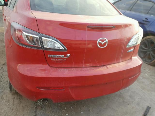 JM1BL1V78D1776632 - 2013 MAZDA 3 I წითელი ფოტო 9