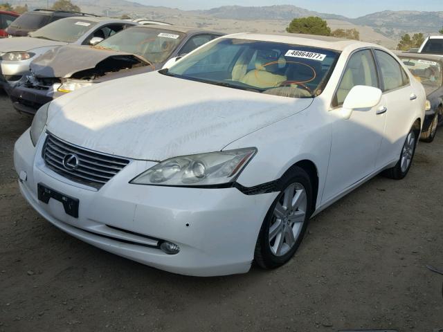 JTHBJ46G772110932 - 2007 LEXUS ES 350 WHITE photo 2