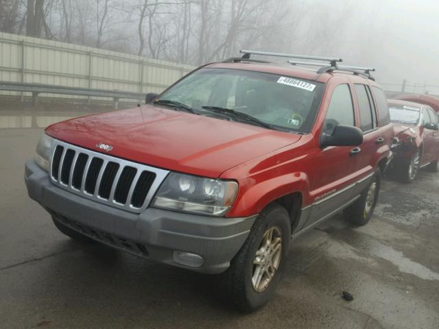 1J8GW48S92C227689 - 2002 JEEP GRAND CHER RED photo 2