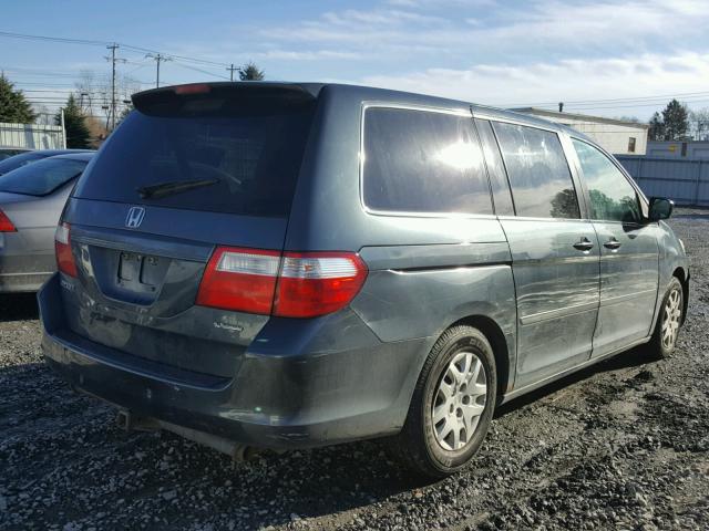 5FNRL38256B065071 - 2006 HONDA ODYSSEY LX GRAY photo 4