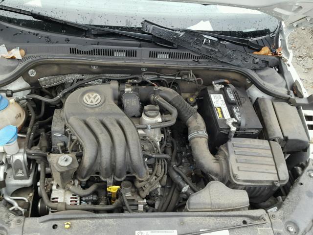 3VW2K7AJ6EM318922 - 2014 VOLKSWAGEN JETTA BASE WHITE photo 7