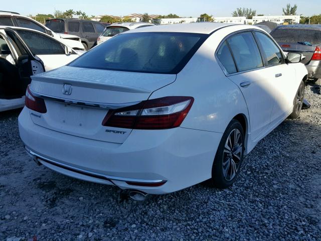 1HGCR2F51HA212088 - 2017 HONDA ACCORD SPO WHITE photo 4