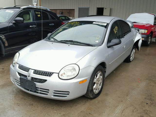 1B3ES56C05D247664 - 2005 DODGE NEON SXT SILVER photo 2