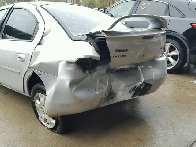 1B3ES56C05D247664 - 2005 DODGE NEON SXT SILVER photo 9