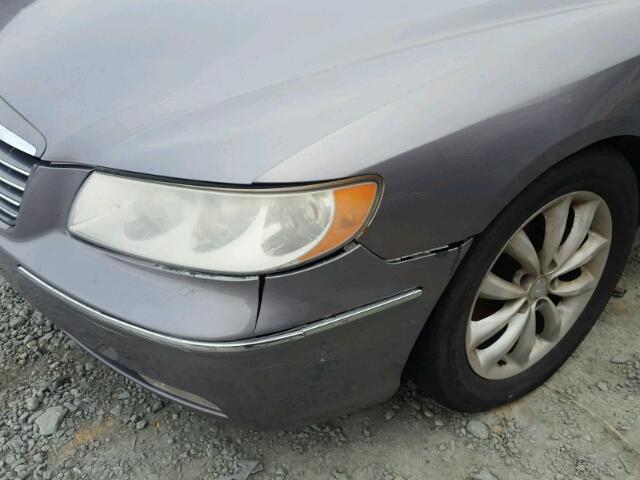 KMHFC46F66A118993 - 2006 HYUNDAI AZERA SE GRAY photo 9