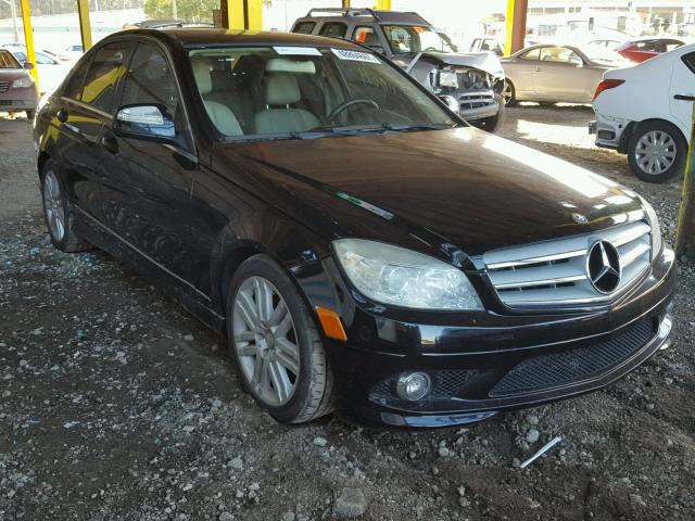 WDDGF54X59R074286 - 2009 MERCEDES-BENZ C 300 BLACK photo 1