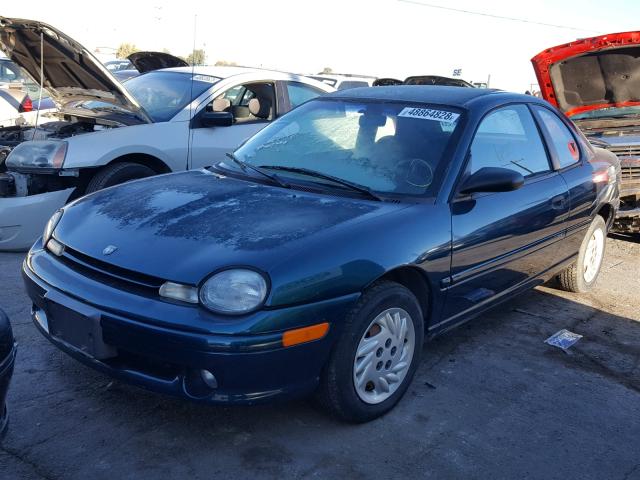 1B3ES42Y2VD236581 - 1997 DODGE NEON HIGHL GREEN photo 2