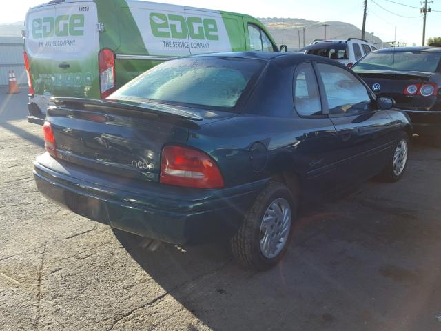 1B3ES42Y2VD236581 - 1997 DODGE NEON HIGHL GREEN photo 4