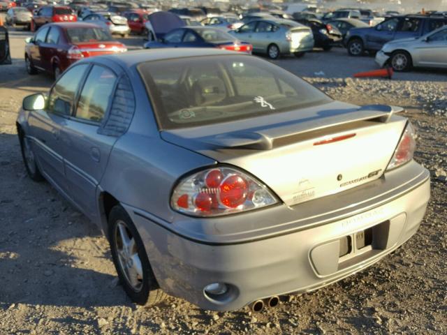 1G2NW52E4YM744168 - 2000 PONTIAC GRAND AM G GRAY photo 3