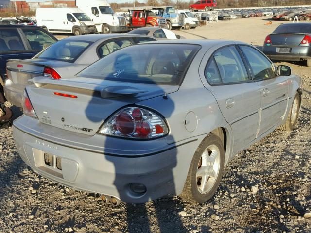 1G2NW52E4YM744168 - 2000 PONTIAC GRAND AM G GRAY photo 4