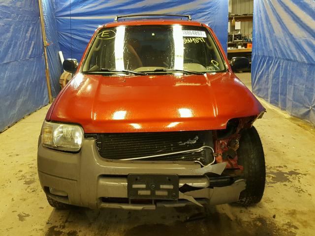 1FMYU04121KF60775 - 2001 FORD ESCAPE XLT RED photo 9