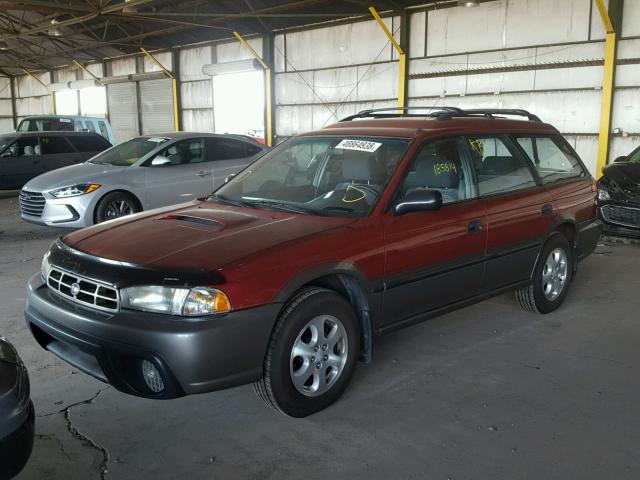 4S3BG6850W7629460 - 1998 SUBARU LEGACY 30T BURGUNDY photo 2