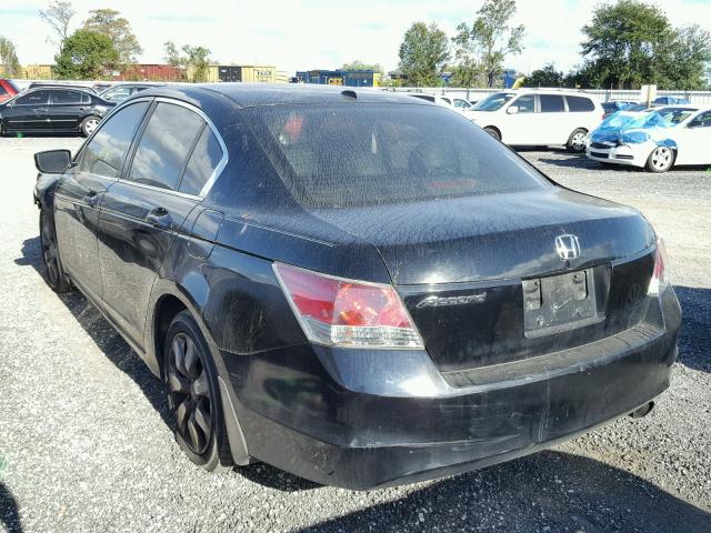 JHMCP26878C026377 - 2008 HONDA ACCORD EXL BLACK photo 3