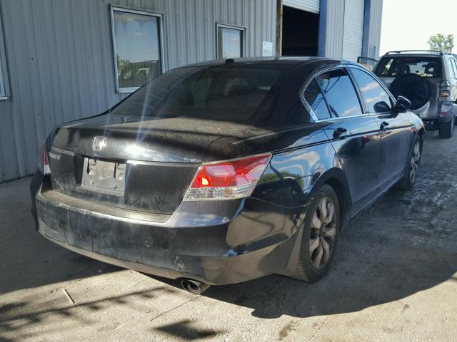 JHMCP26878C026377 - 2008 HONDA ACCORD EXL BLACK photo 4