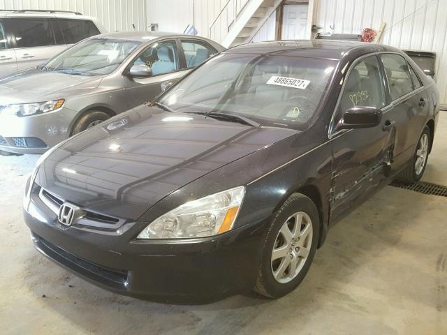 1HGCM66525A004562 - 2005 HONDA ACCORD EX BLACK photo 2