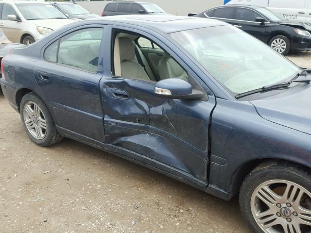 YV1RS592372611474 - 2007 VOLVO S60 2.5T BLUE photo 9