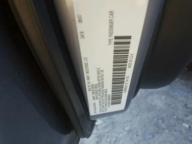 4S3BL676384206530 - 2008 SUBARU LEGACY GT SILVER photo 10