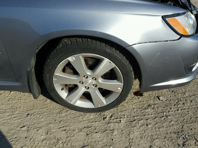 4S3BL676384206530 - 2008 SUBARU LEGACY GT SILVER photo 9