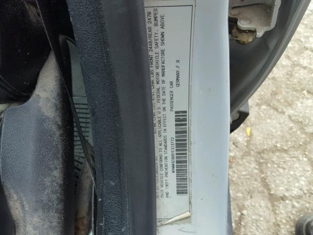 WVWWH23B8YE323772 - 2000 VOLKSWAGEN PASSAT GLX 银色 照片 10