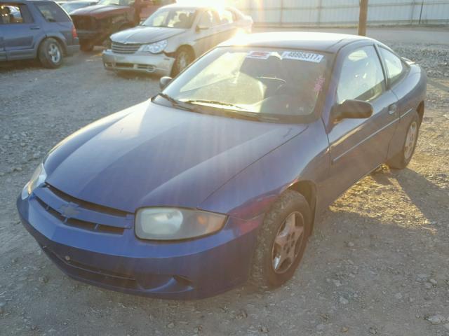 1G1JC12F547149688 - 2004 CHEVROLET CAVALIER BLUE photo 2