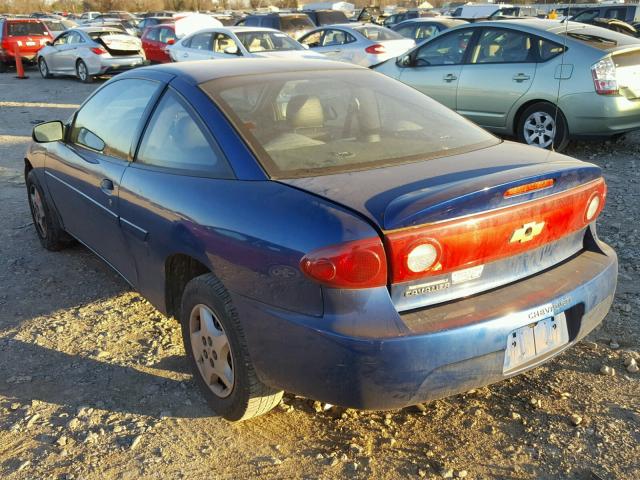 1G1JC12F547149688 - 2004 CHEVROLET CAVALIER BLUE photo 3