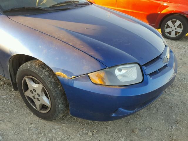 1G1JC12F547149688 - 2004 CHEVROLET CAVALIER BLUE photo 9