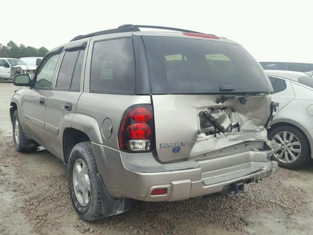 1GNDS13S722472807 - 2002 CHEVROLET TRAILBLAZE SILVER photo 3