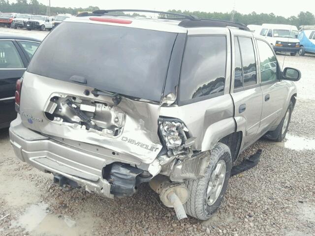 1GNDS13S722472807 - 2002 CHEVROLET TRAILBLAZE SILVER photo 4