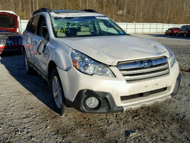 4S4BRCLC9E3320053 - 2014 SUBARU OUTBACK 2. WHITE photo 1