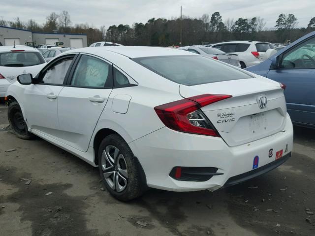 19XFC2F50GE043626 - 2016 HONDA CIVIC LX WHITE photo 3