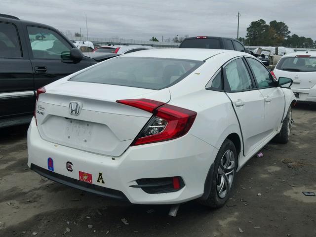 19XFC2F50GE043626 - 2016 HONDA CIVIC LX WHITE photo 4