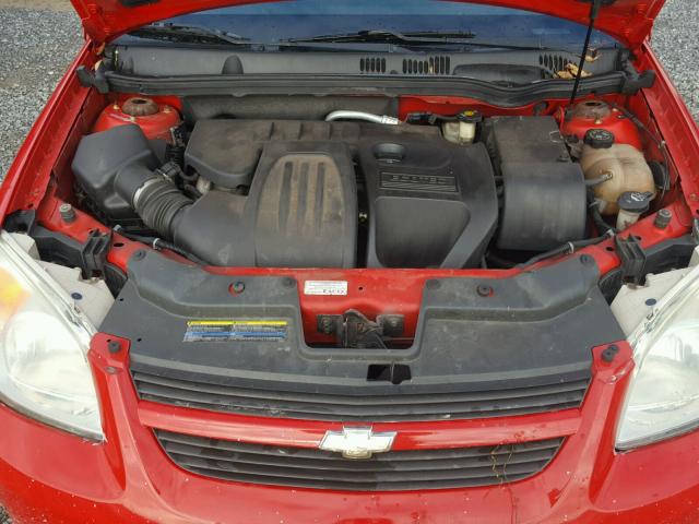 1G1AK15F067623306 - 2006 CHEVROLET COBALT LS RED photo 7