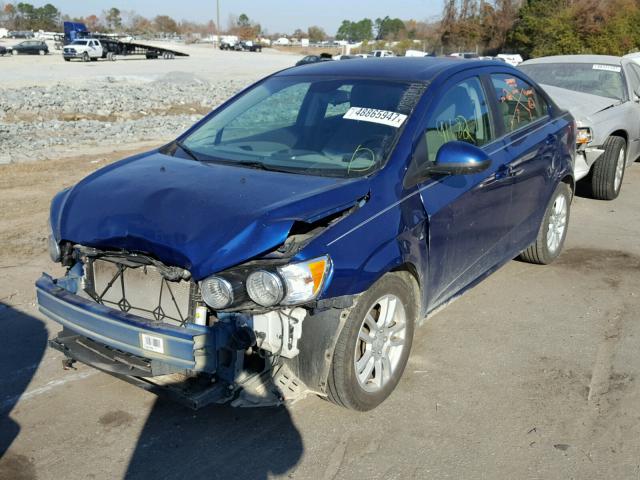 1G1JD5SH0C4210466 - 2012 CHEVROLET SONIC LT BLUE photo 2