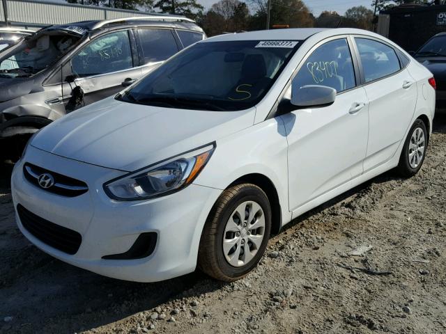 KMHCT4AE2FU802438 - 2015 HYUNDAI ACCENT GLS WHITE photo 2