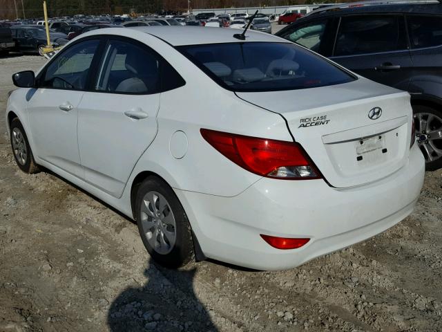 KMHCT4AE2FU802438 - 2015 HYUNDAI ACCENT GLS WHITE photo 3