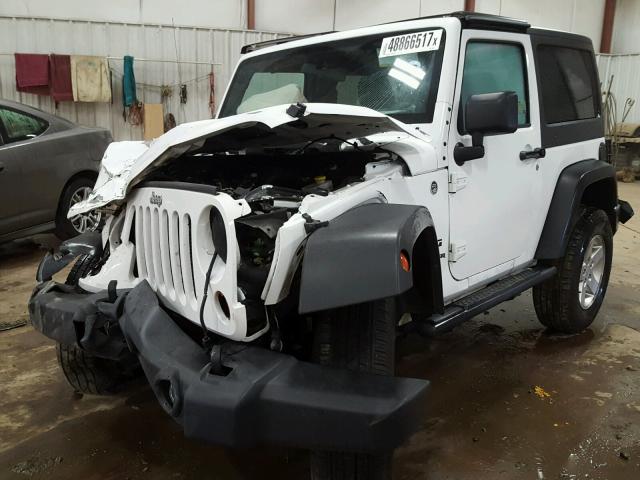 1C4AJWAG6CL266447 - 2012 JEEP WRANGLER S WHITE photo 2