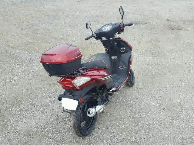 LL0TCAP69GY660155 - 2016 ROAD SCOOTER BURGUNDY photo 4