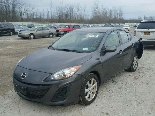 JM1BL1SF7A1317437 - 2010 MAZDA 3 I GRAY photo 2