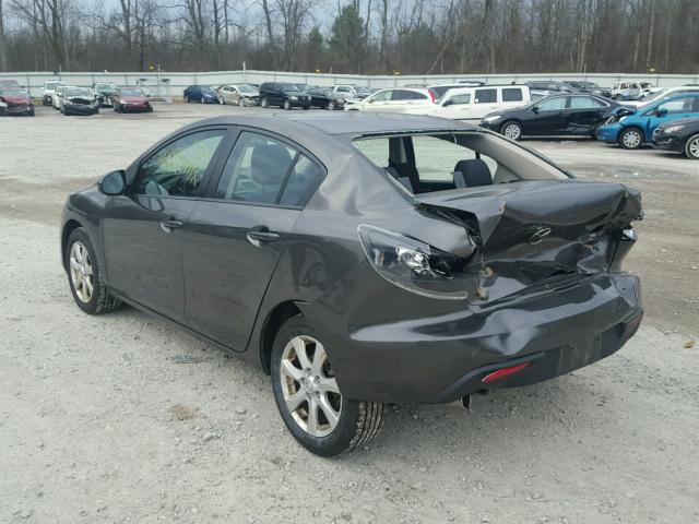 JM1BL1SF7A1317437 - 2010 MAZDA 3 I GRAY photo 3