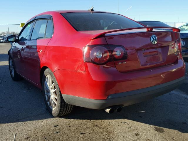 3VWRJ71K99M062341 - 2009 VOLKSWAGEN JETTA WOLF RED photo 3