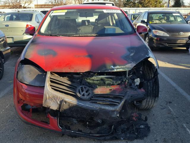 3VWRJ71K99M062341 - 2009 VOLKSWAGEN JETTA WOLF RED photo 9