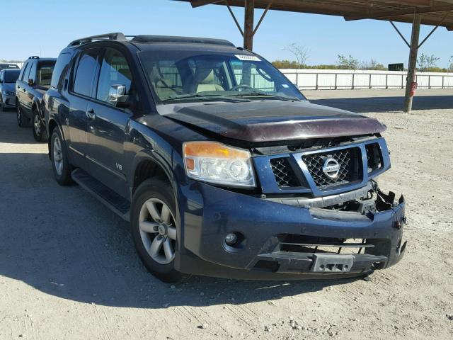 5N1BA08D08N611900 - 2008 NISSAN ARMADA SE BLUE photo 1