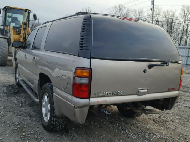 1GKFK66U22J323310 - 2002 GMC DENALI XL TAN photo 3