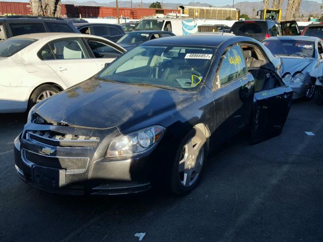 1G1ZJ57789F149165 - 2009 CHEVROLET MALIBU 2LT BLACK photo 2