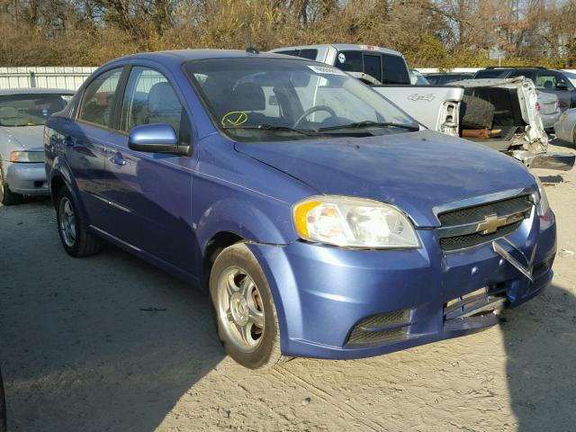 KL1TD56E19B606336 - 2009 CHEVROLET AVEO LS BLUE photo 1